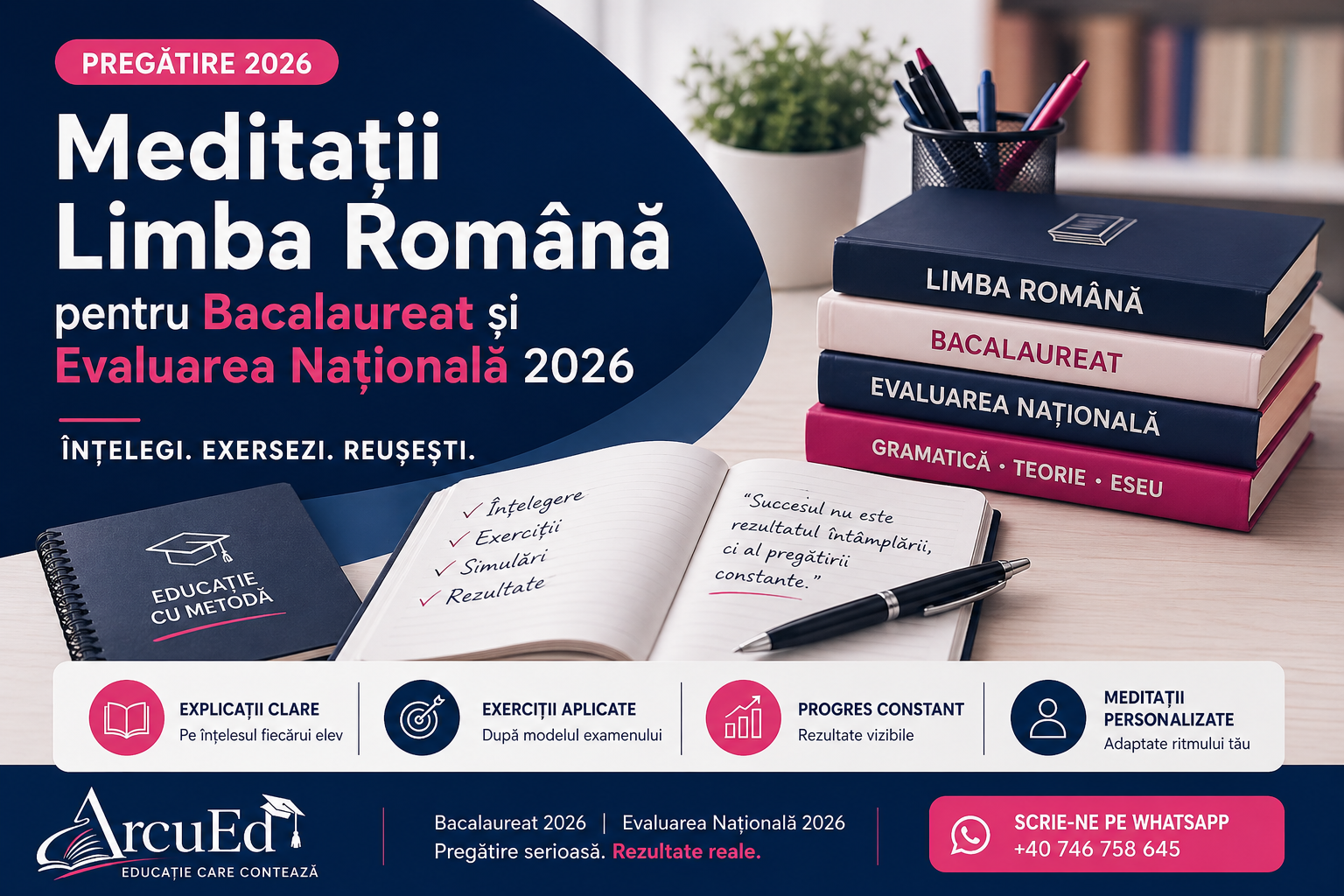 Meditații Limba Română pentru Bacalaureat și Evaluarea Națională 2026